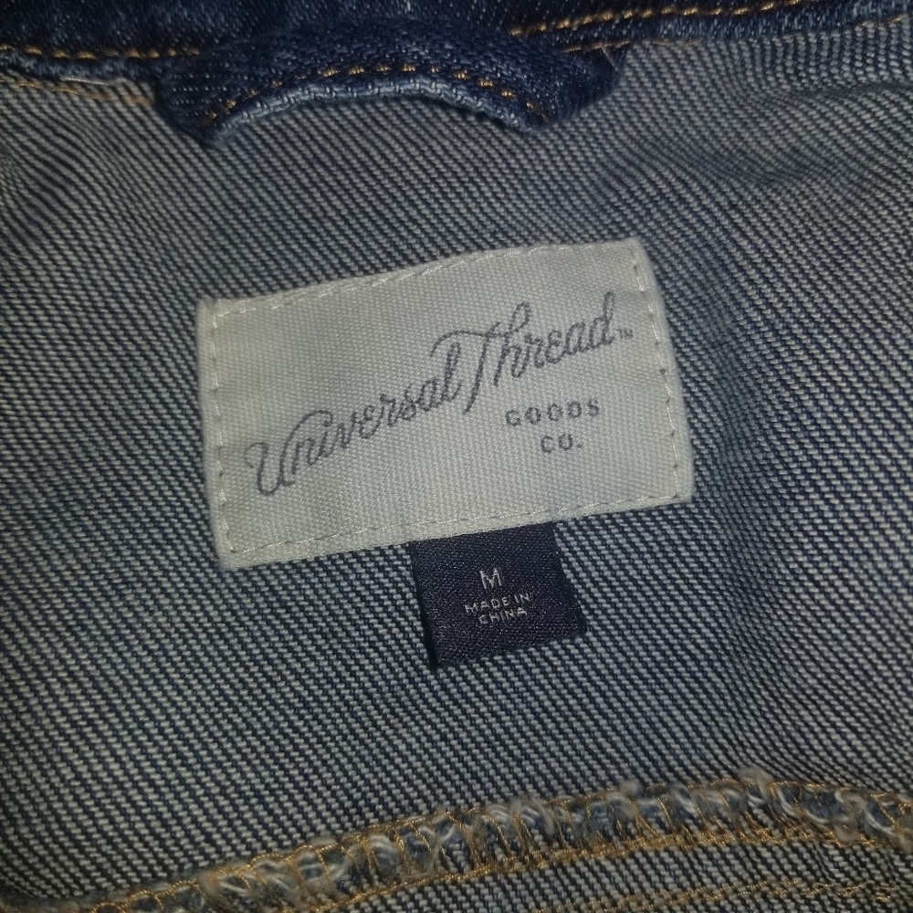 Universal Thread Destressed Denim Jacket - Picture 6 of 8